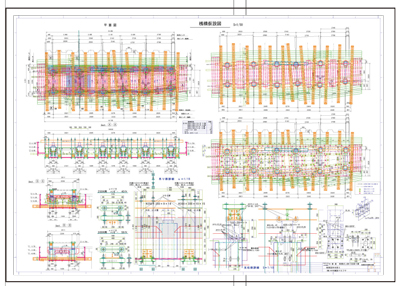 桟橋構造図面